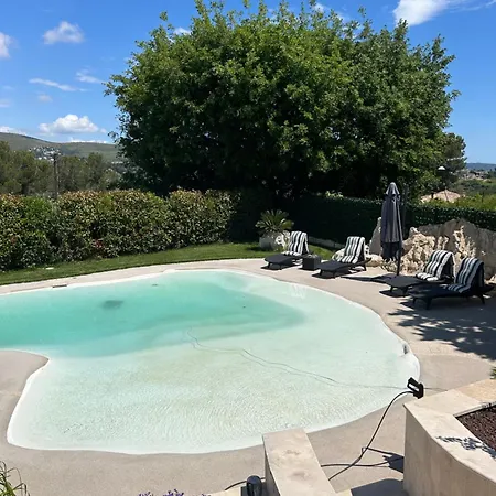 Duplex Oliveraie Piscine Au Sel Marin Et Parking * ניס